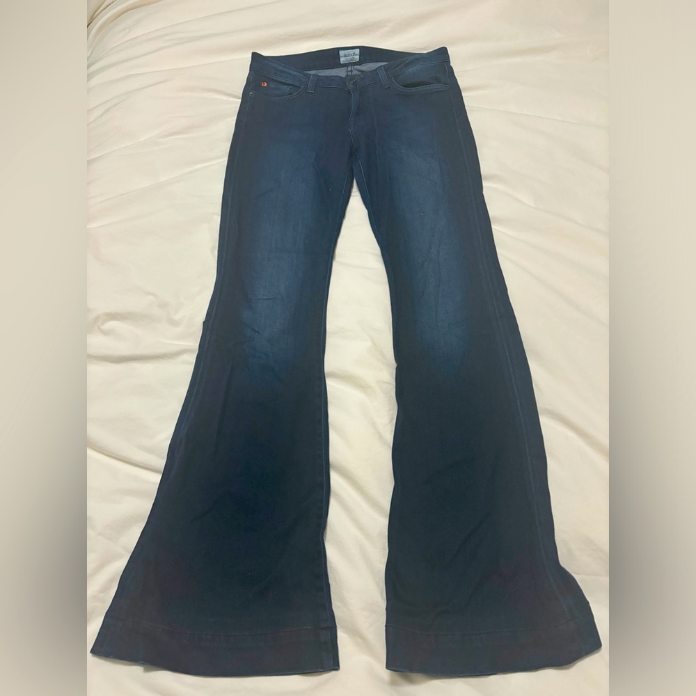 Hudson flare jeans - dark wash, size 28, perfect condition!